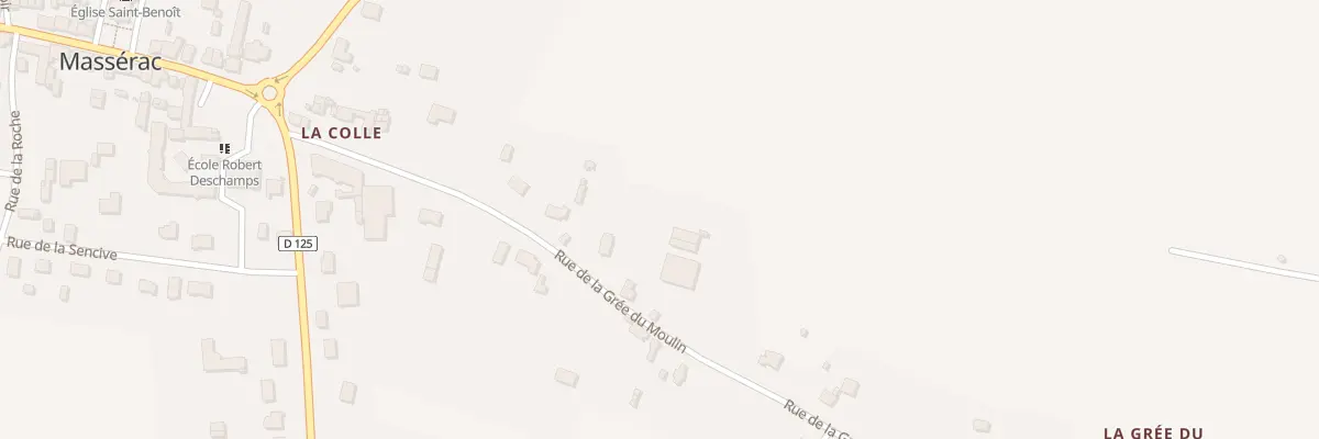 Plan du 15 Rue de la Grée du Moulin à Massérac