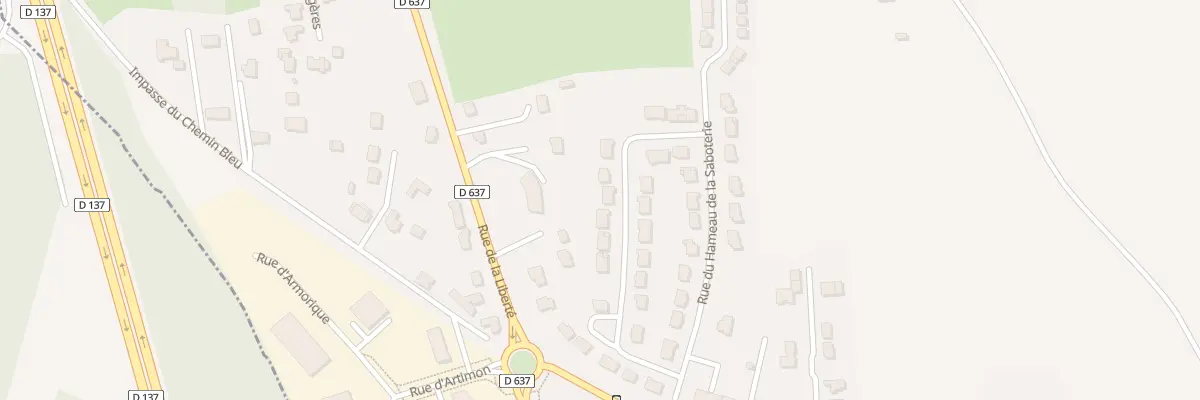 Plan du 22 Rue du Hameau de la Saboterie à Miniac-Morvan