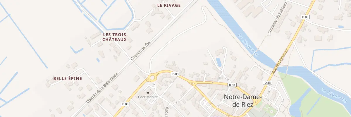 Plan du 36 Rue du Huit Mai 1945 à Notre-Dame-de-Riez