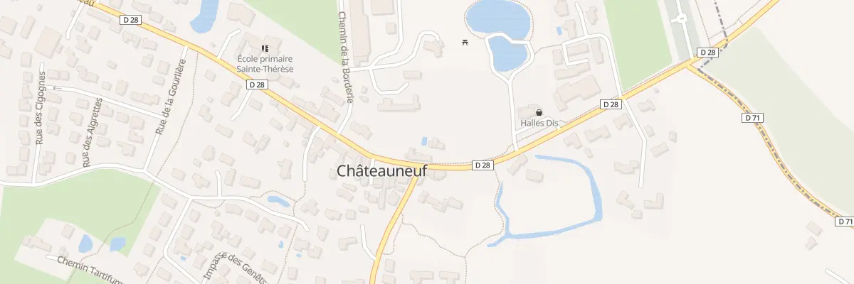 Plan du 1 Rue du château à Châteauneuf