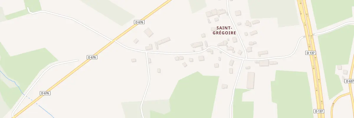 Plan du 2 Saint-Grégoire à Miniac-Morvan