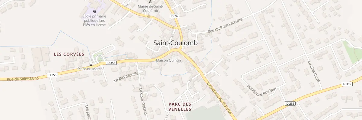 Plan du 6 Grand Rue de la Poste à Saint-Coulomb