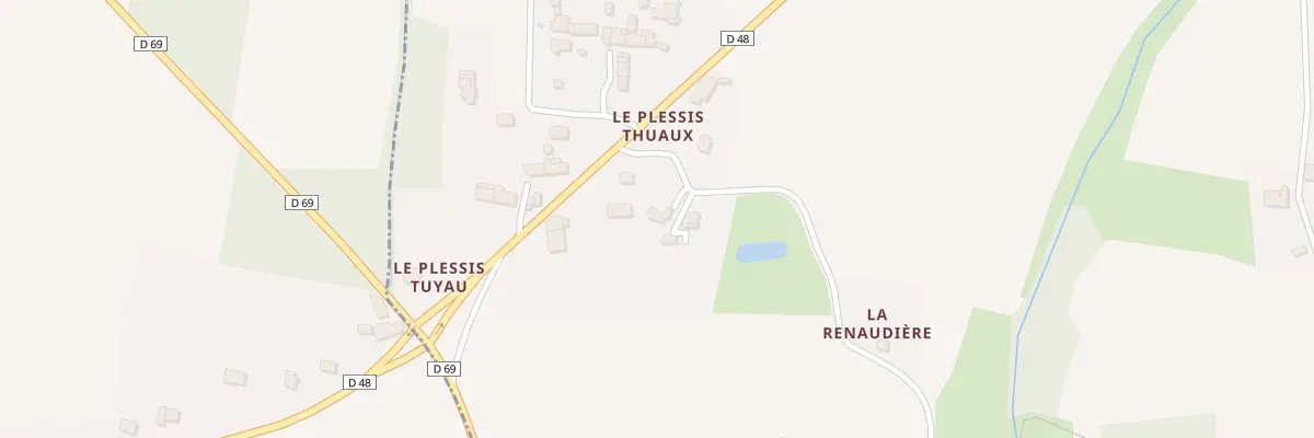 Plan du 4002 Le Plessix Thuaux à Guignen