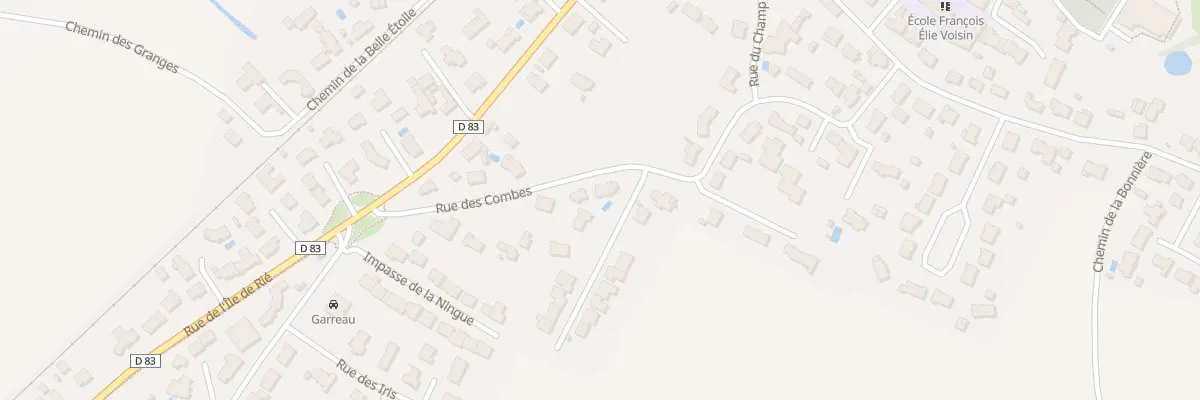 Plan du 25 Rue des combes à Notre-Dame-de-Riez