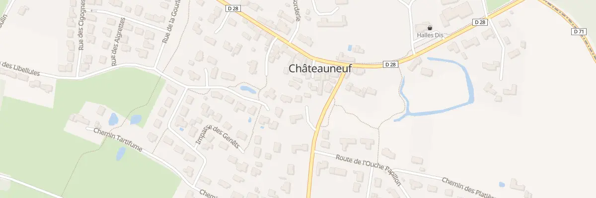 Plan du 10 Rue de la fontaine à Châteauneuf