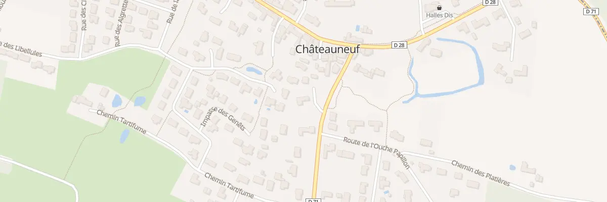 Plan du 8 Rue de la fontaine à Châteauneuf