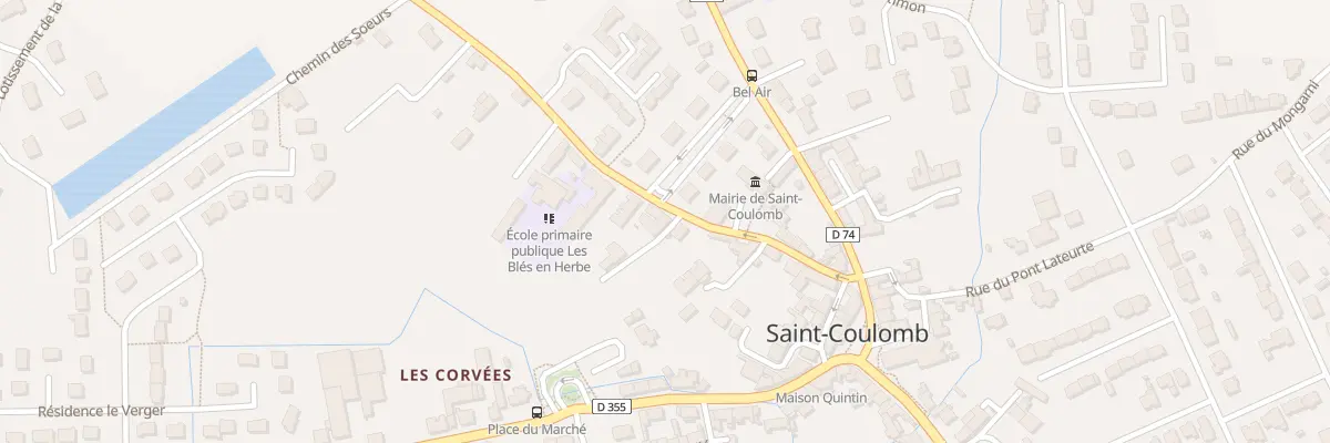 Plan du 5663 Rue de la Mairie à Saint-Coulomb