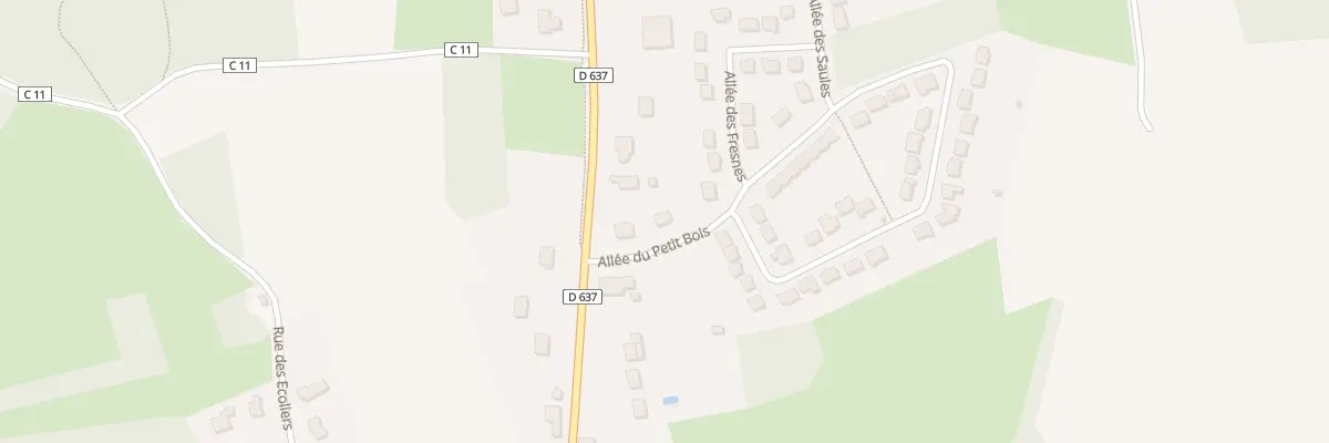 Plan du 3 All du Petit Bois à Mesnil-Roc’h