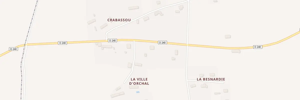 Plan du 1 La Ville d’Orchal à Talensac