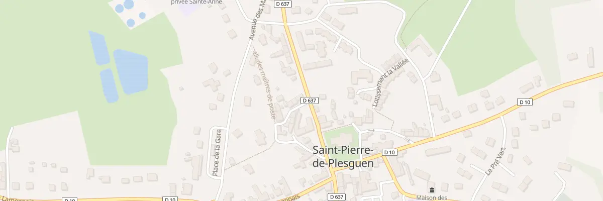 Plan du 2 All des Maitres de Poste à Mesnil-Roc’h