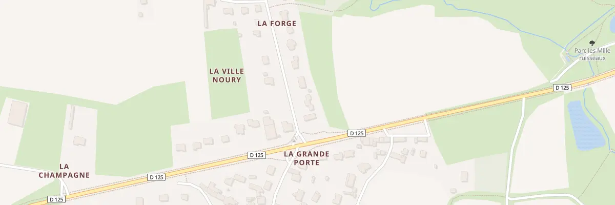 Plan du 3 Vge de la Grande Porte à Breteil