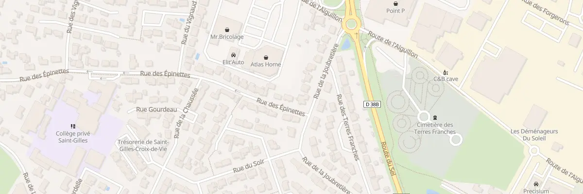Plan du 93 Rue des épinettes à Saint-Gilles-Croix-de-Vie
