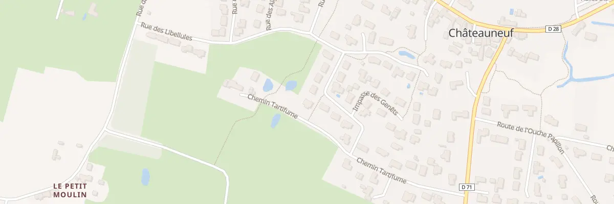 Plan du 10 Rue du vigneau à Châteauneuf