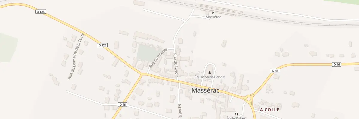 Plan du 8 Rue du Lavoir à Massérac