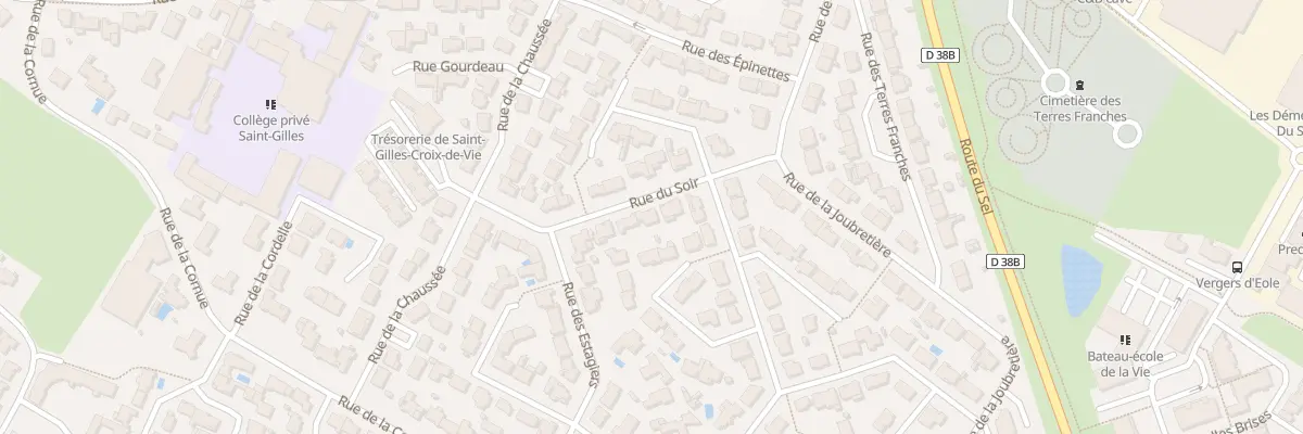 Plan du 8 Rue du soir à Saint-Gilles-Croix-de-Vie