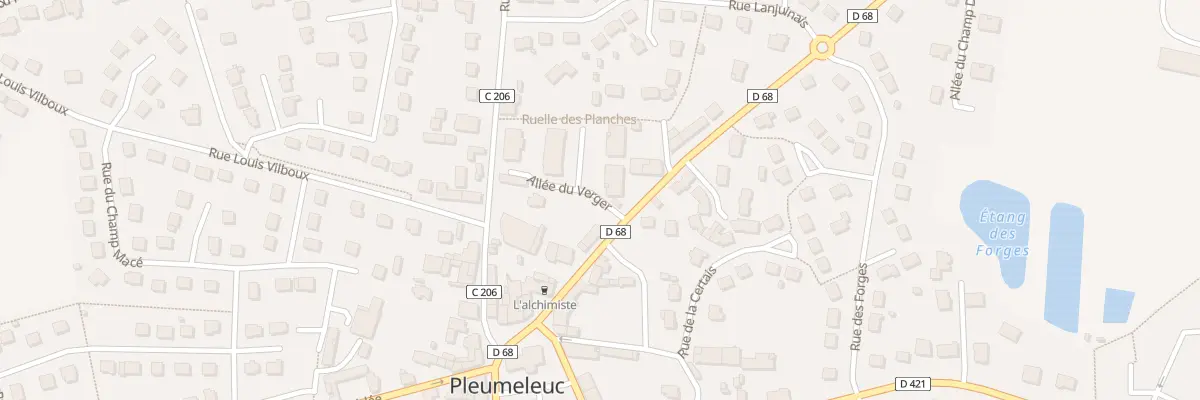 Plan du 8 All du Verger à Pleumeleuc