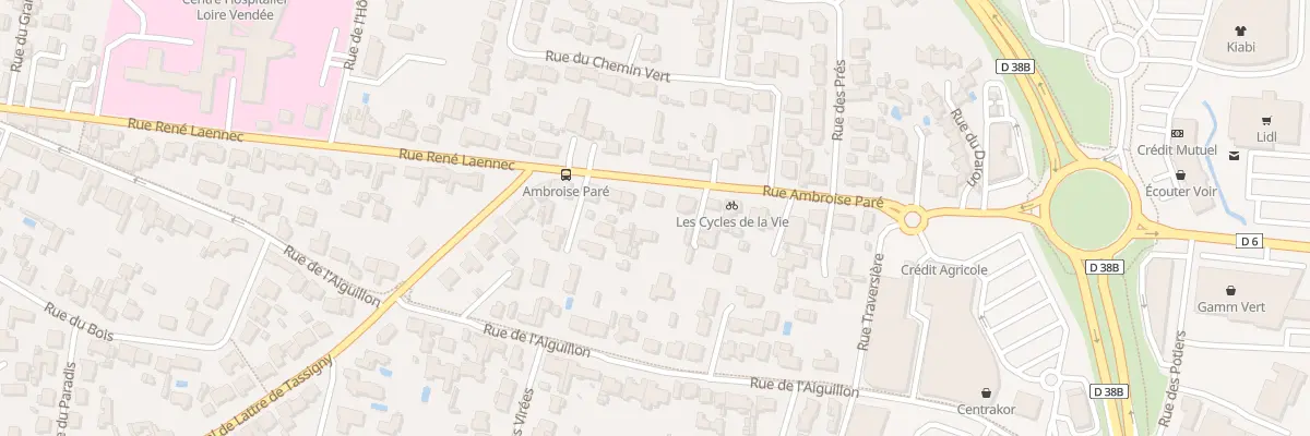 Plan du 14 Rue ambroise paré à Saint-Gilles-Croix-de-Vie