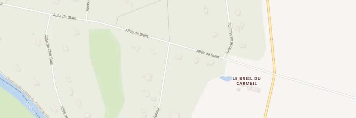 Plan du 12 All de Blain Dom de Carheil à Plessé