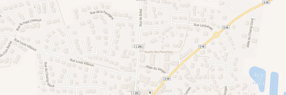 Plan du 16 Rue de Bréal à Pleumeleuc