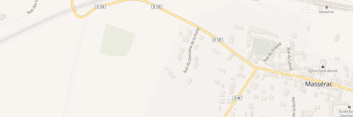 Plan du 8 Rue du Domaine de la Porte à Massérac