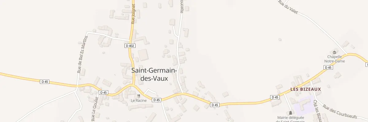 Plan du 8 Rue de la Doucette St Germ à La Hague