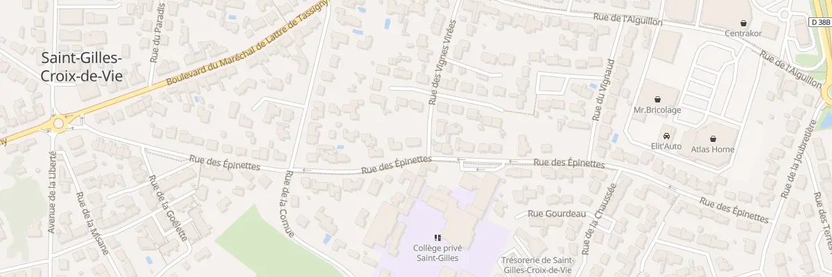 Plan du 45 Rue des épinettes à Saint-Gilles-Croix-de-Vie