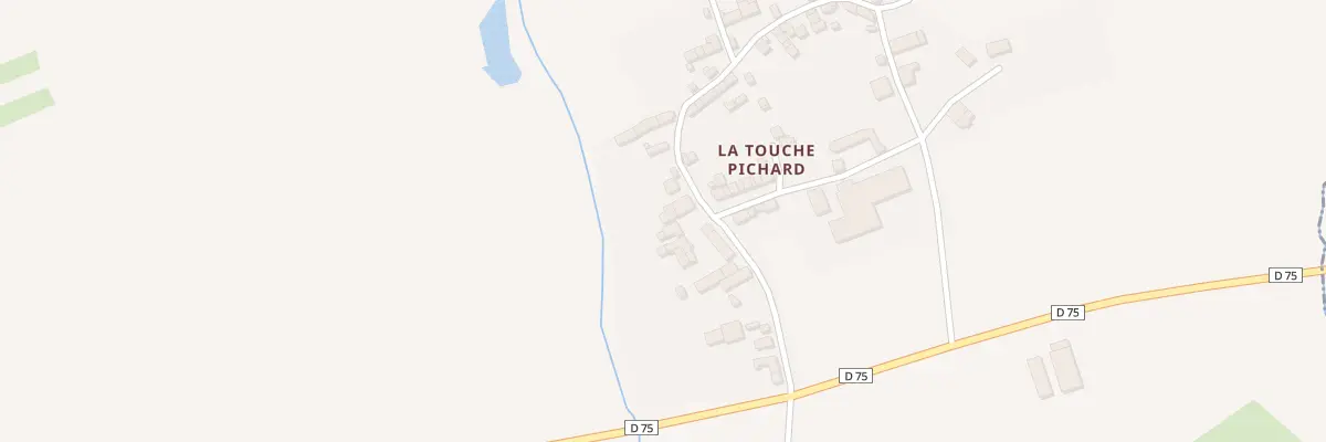 Plan du 62 La Touche Pichard à Plesder