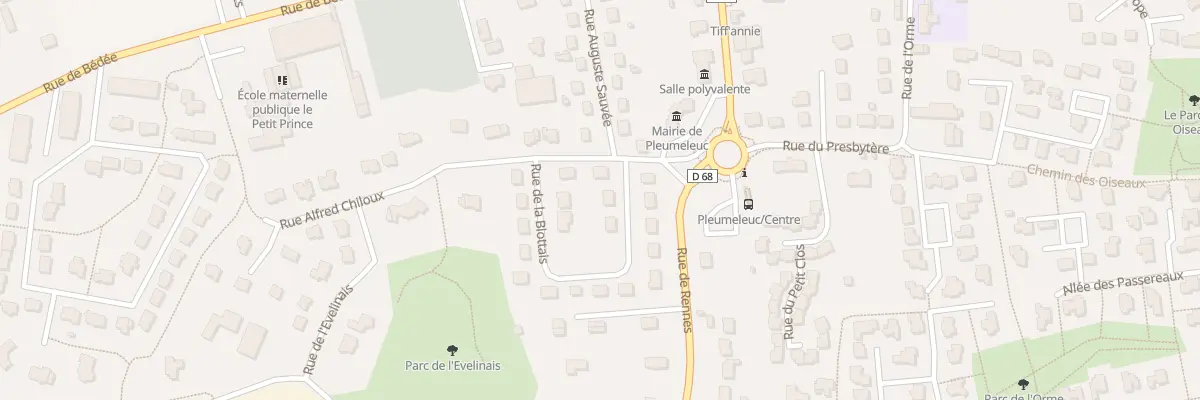 Plan du 2 Rue de la Blottais à Pleumeleuc