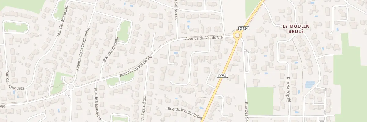 Plan du 4 Rue du Moulin de la Crochetier au Fenouiller