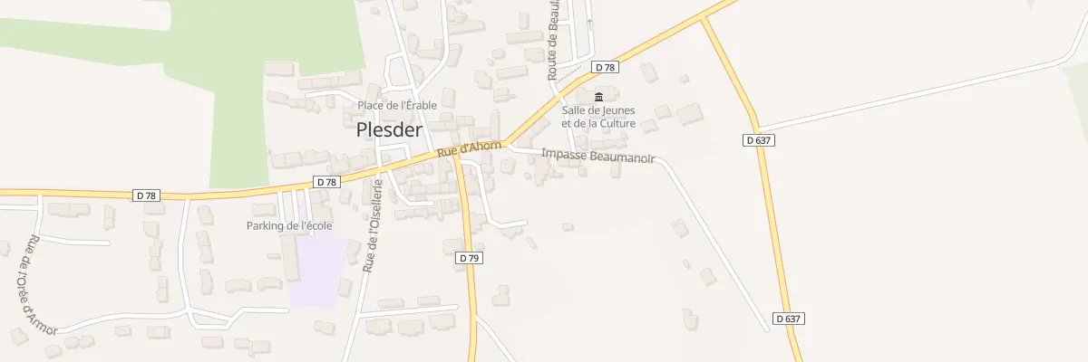 Plan du 5124 Le Bourg à Plesder