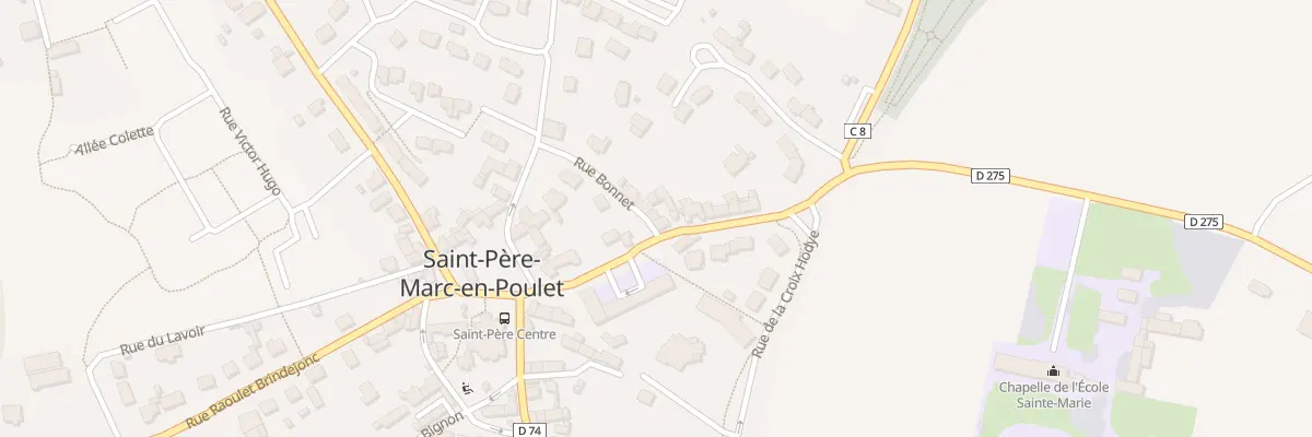 Plan du 2 Rue Bonnet à Saint-Père-Marc-en-Poulet