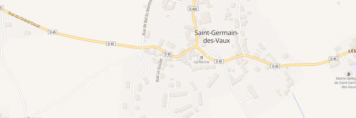 Plan du 23 Rue de Haot - St Germain Vx à La Hague