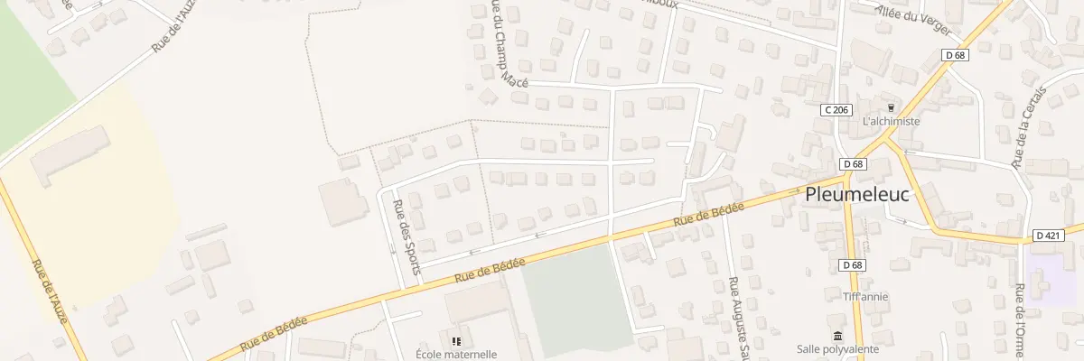 Plan du 5 Rue des Sports à Pleumeleuc