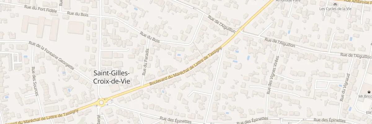 Plan du 63 Bd du Mal de Lattre à Saint-Gilles-Croix-de-Vie