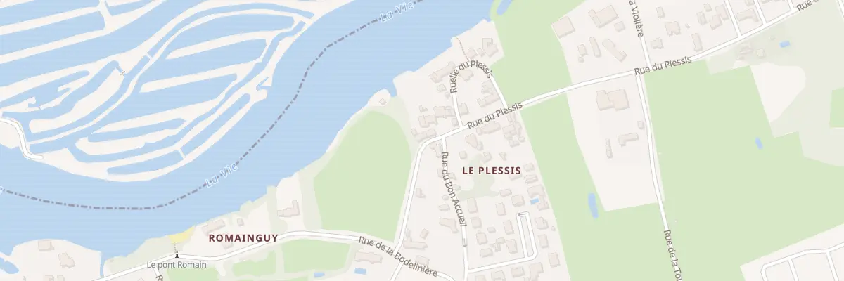 Plan du 1690 Rue du plessis au Fenouiller
