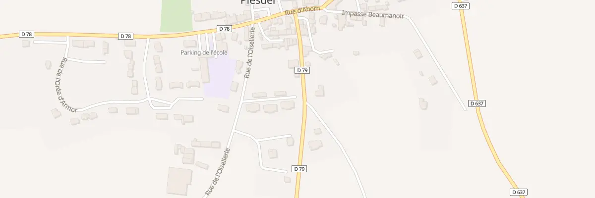 Plan du 1 Rue de l’Oisellerie à Plesder