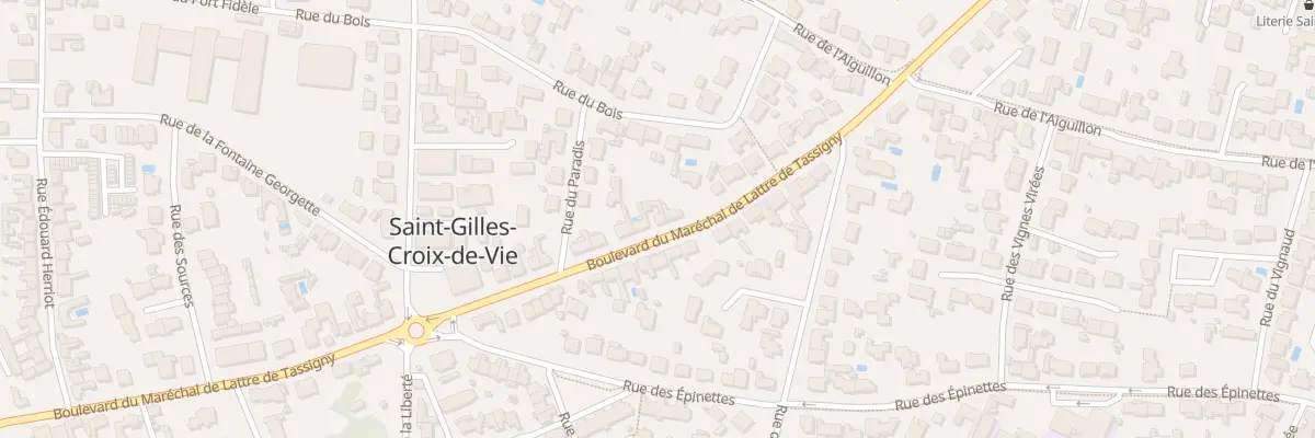 Plan du 57 Bd du Mal de Lattre à Saint-Gilles-Croix-de-Vie
