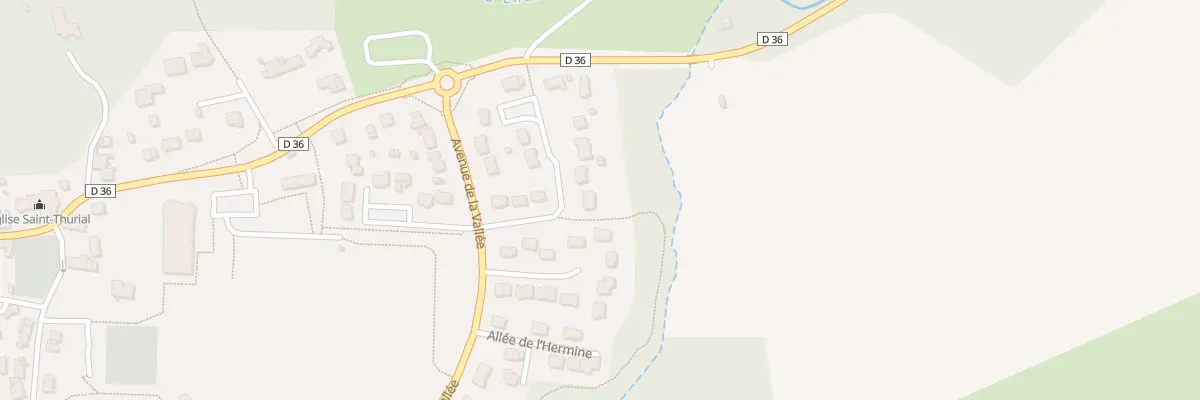 Plan du 2 All de la Garenne à Saint-Thurial