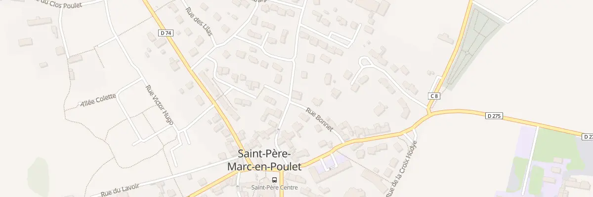 Plan du 12 Rue Bonnet à Saint-Père-Marc-en-Poulet
