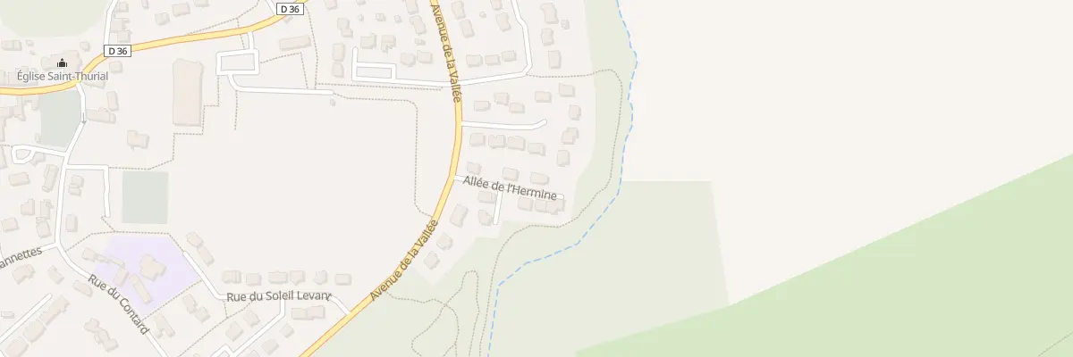 Plan du 5 All de l’Hermine à Saint-Thurial