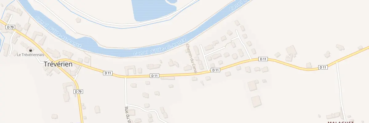 Plan du 23 Rue Docmaël à Trévérien