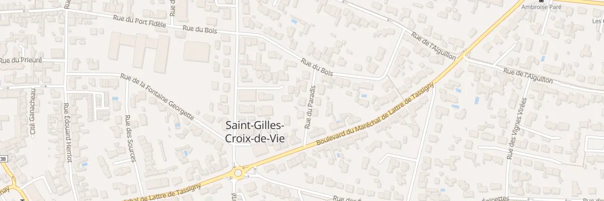 Plan du 7 Rue du paradis à Saint-Gilles-Croix-de-Vie