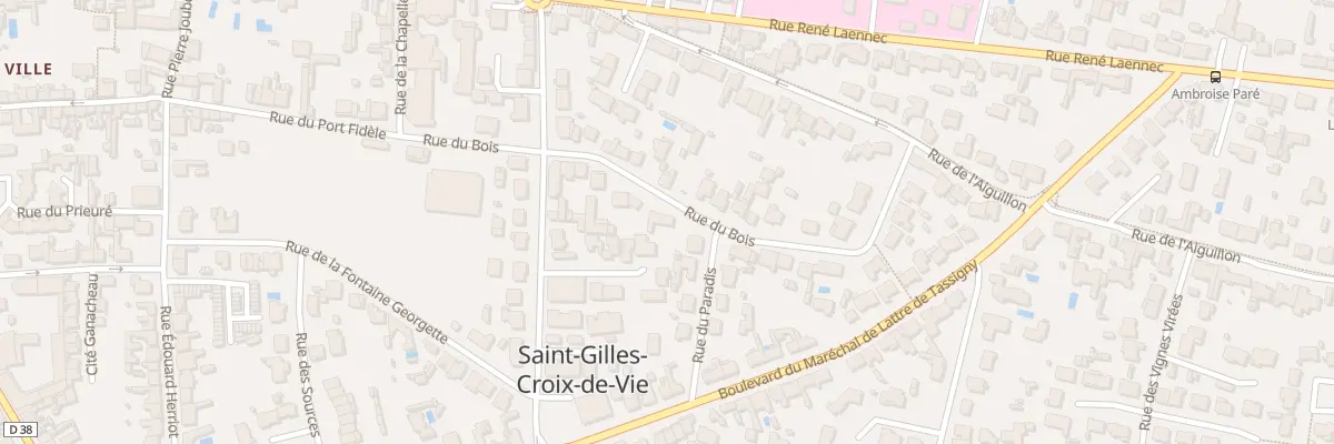 Plan du 20 Rue du bois à Saint-Gilles-Croix-de-Vie