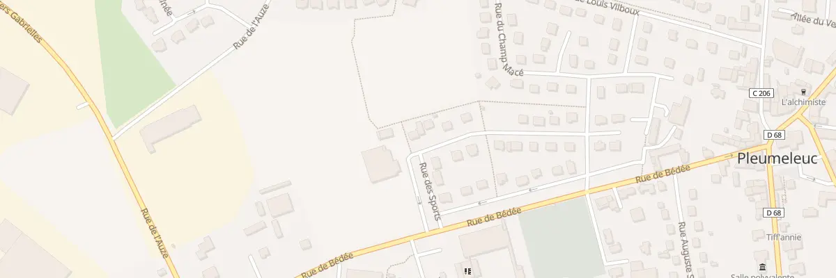 Plan du 16 Rue des Sports à Pleumeleuc