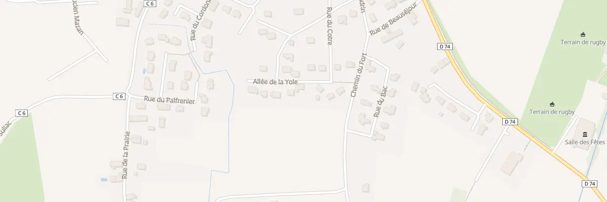 Plan du 1 All de la Yole à Saint-Père-Marc-en-Poulet