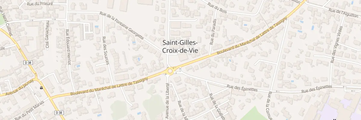 Plan du 39 Bd du Mal de Lattre à Saint-Gilles-Croix-de-Vie