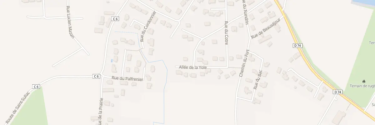 Plan du 6 All de la Yole à Saint-Père-Marc-en-Poulet