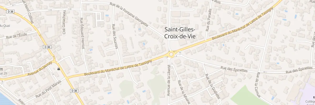 Plan du 31B Bd du Mal de Lattre à Saint-Gilles-Croix-de-Vie