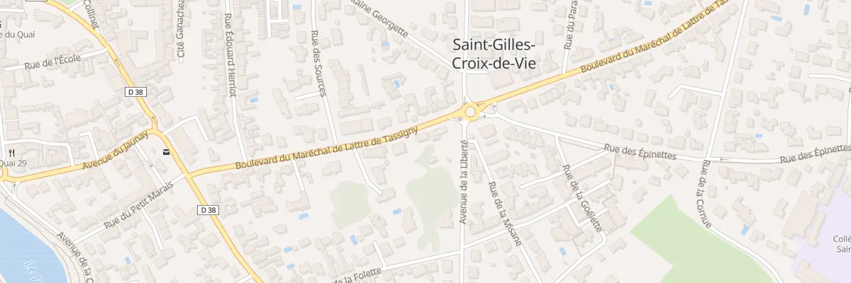 Plan du 30 Bd du Mal de Lattre à Saint-Gilles-Croix-de-Vie
