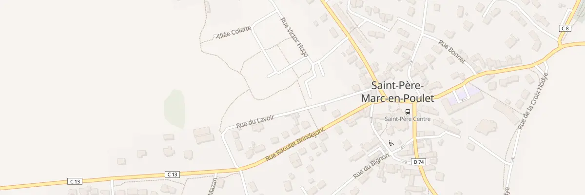 Plan du 4 Rue George Sand à Saint-Père-Marc-en-Poulet